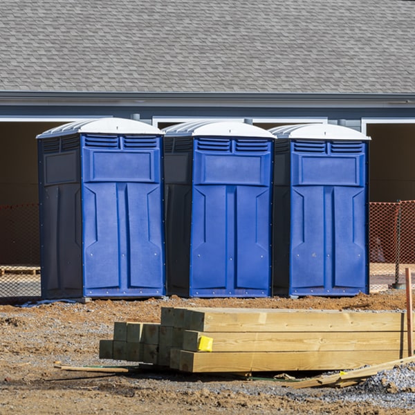 how often are the portable restrooms cleaned and serviced during a rental period in Tobyhanna PA